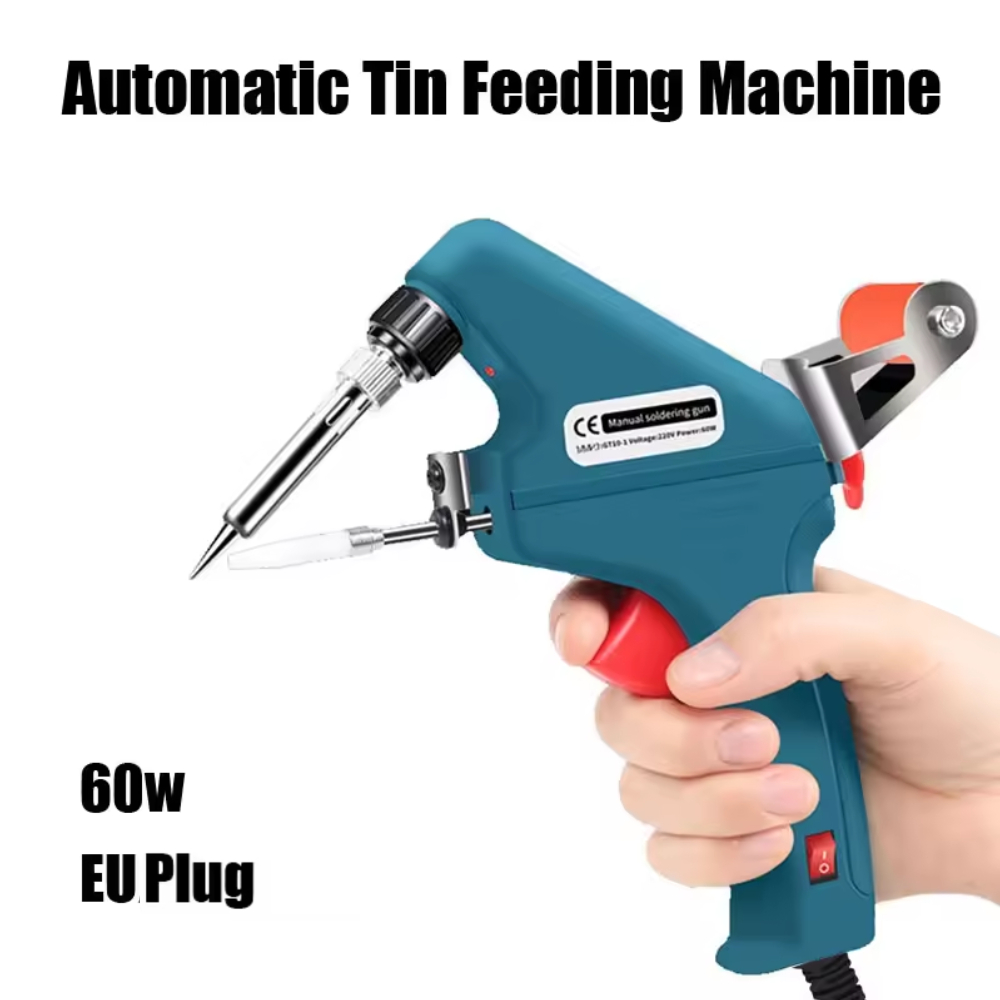Heat Gun Variable - 温度調節可能なはんだごて 220V 60W 自動送錫式ハンドヘルド内部加熱はんだ付けツール 電子機器用
