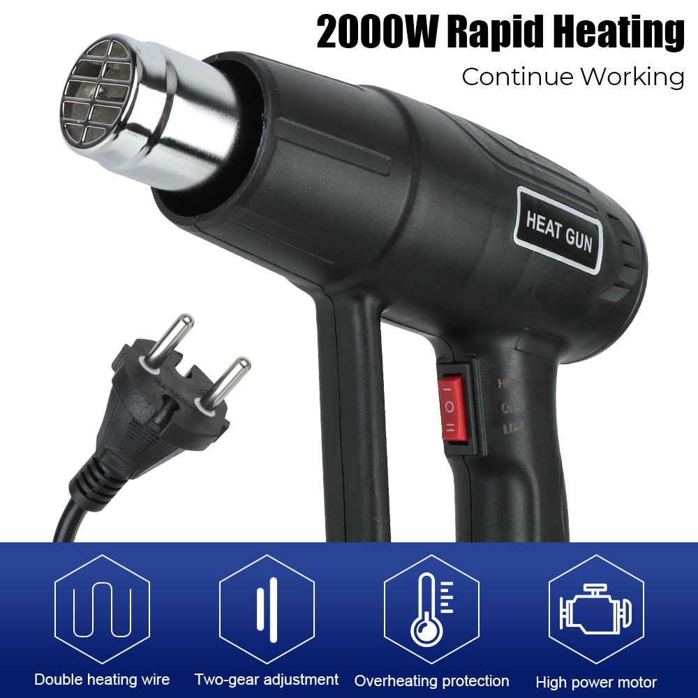 電気熱風ヒートガン,LCDなし,2000w,50hz,60- - Heat Gun Variable のレビューと価格