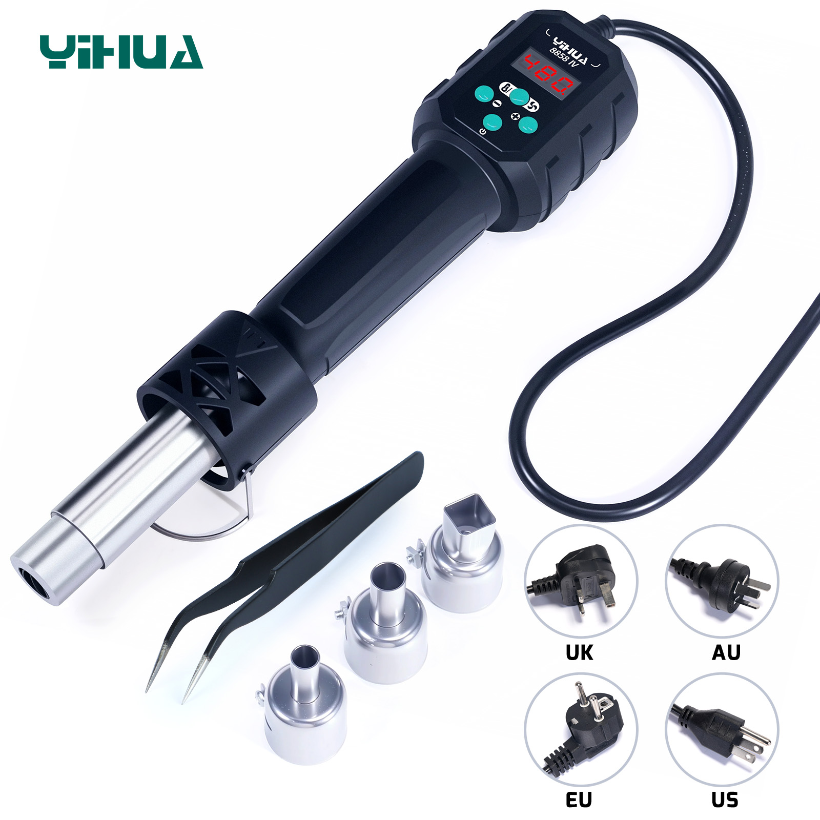 YIHUA ホットエアガン温度調整可能 8858-IV 70 - Heat Gun Variable のレビューと価格