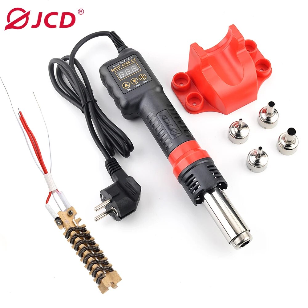Jcd-マイクロホットエアガン8208 750w、LCDデジ - Heat Gun Variable のレビューと価格