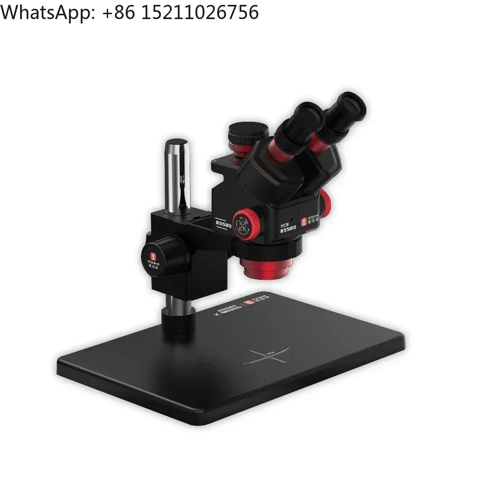 YCS 6558S HD三眼顕微鏡、ベース付き、6.5倍58 - Power Tools Zoom のレビューと価格
