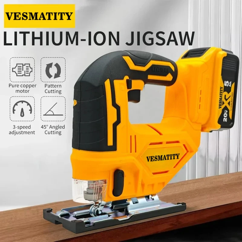 2700RPMカーブソー、コードレス電動ジグソー、ポータブル - Power Tools Jigsaw のレビューと価格
