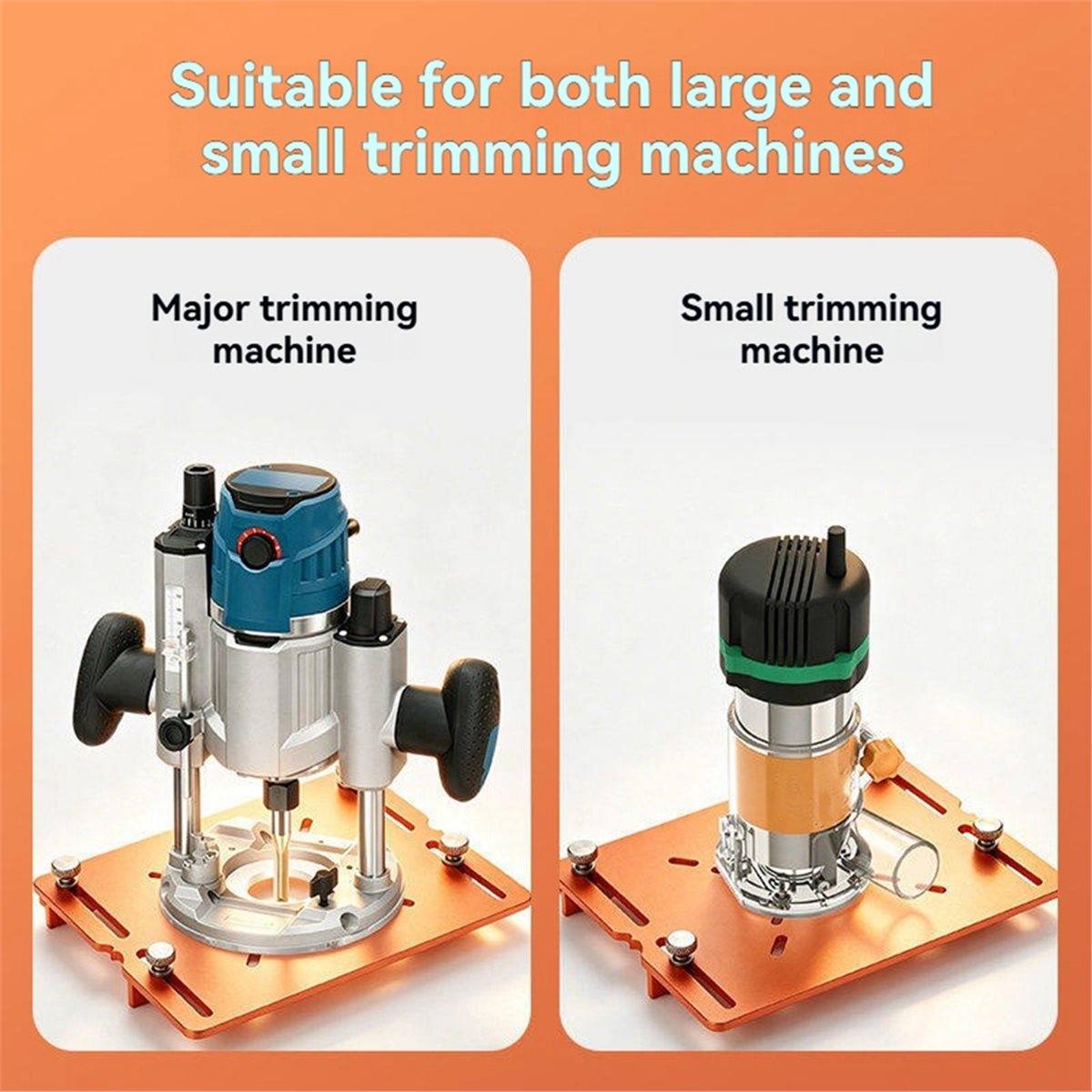 デュアルスケール付きアルミ合金製木工ベンチ用溝加工トリミング - Router Trim Base のレビューと価格