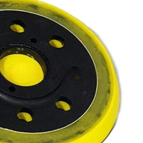 5インチ8穴ポリウレタンバッキングパッド 研磨・研磨用サンデ - Power Tools Yellow And Black のレビューと価格