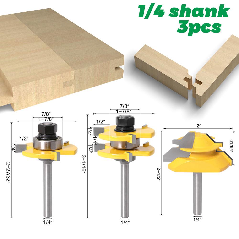 タングおよびグルーブ ルーター ビット ツール セット 1/ - Router Trim Base のレビューと価格