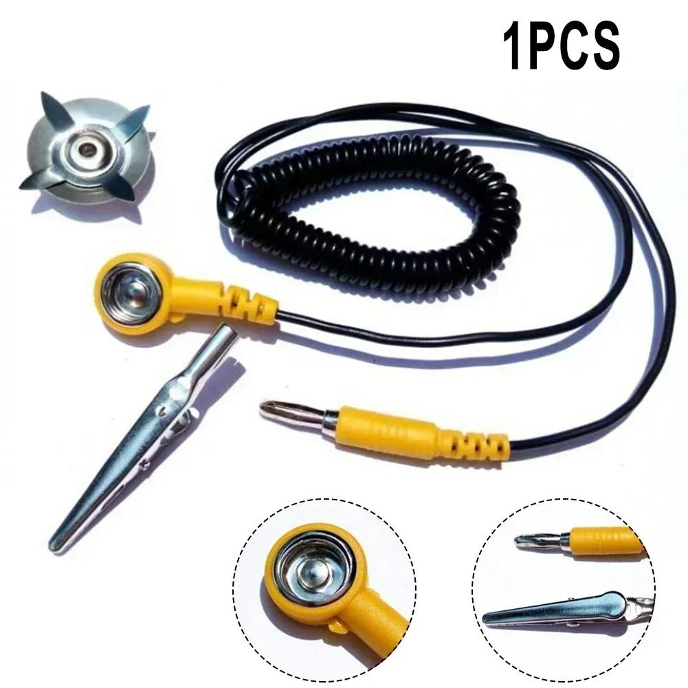 帯電防止アースケーブル、esdアース線、コイルコード、クリッ - Power Tools Yellow And Black のレビューと価格