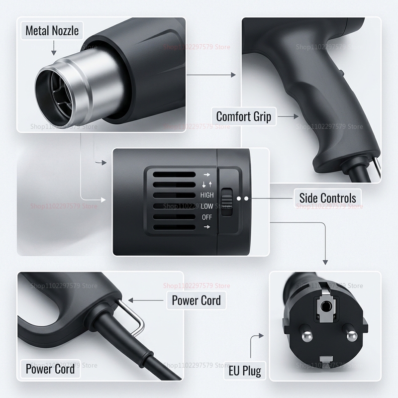 2026年新型ホットエアガン 2500W 可変式アドバンス電 - Heat Gun Variable のレビューと価格