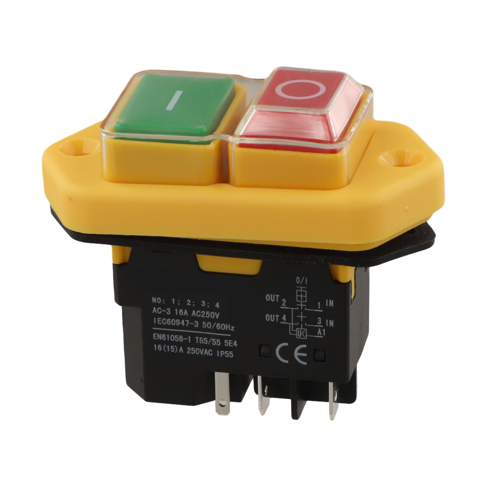 KlD-28A 5ピンプッシュボタンスイッチ 250V 16 - Power Tools Green のレビューと価格