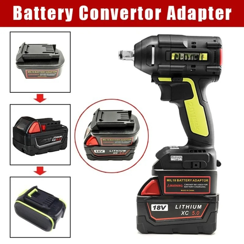 ミルウォーキー用バッテリーアダプターコンバーター 18V リ - Power Tools Green のレビューと価格