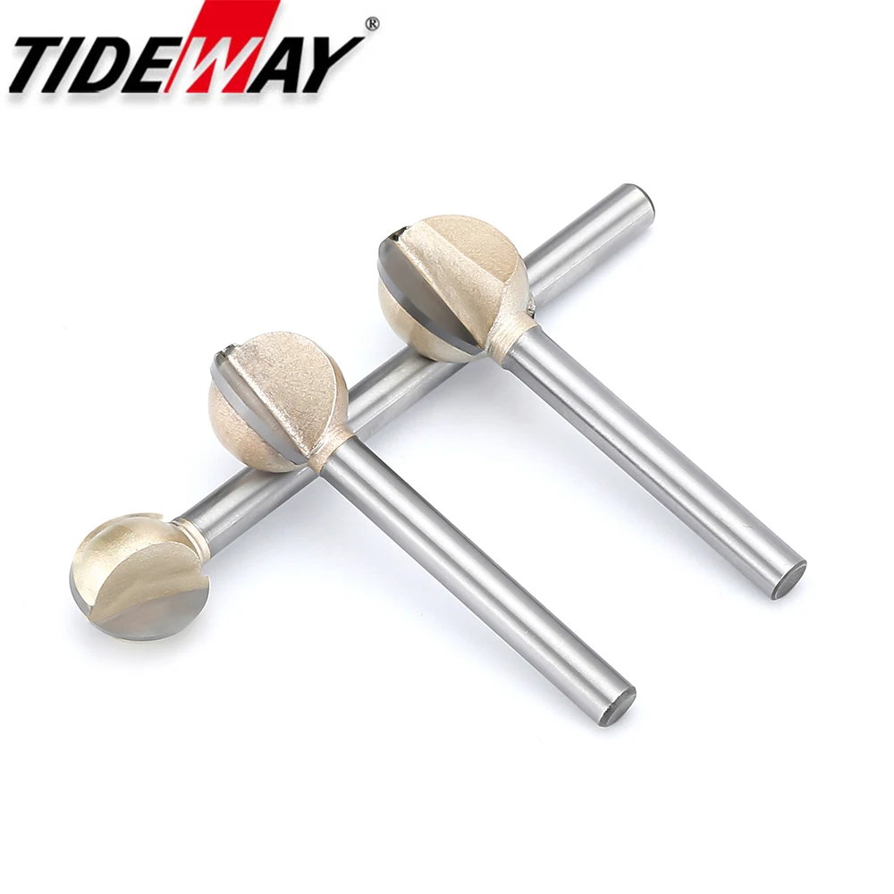 Tideway-シャンクボールノーズラウンド彫刻ビット、木工 - Router Trim Base のレビューと価格