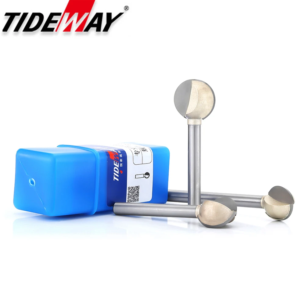Tideway-シャンクボールノーズラウンド彫刻ビット、木工 - Router Trim Base のレビューと価格