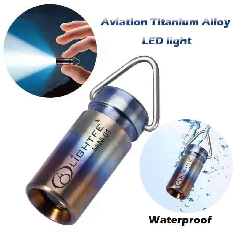 航空チタン合金防水ミニ懐中電灯屋外サバイバルツール LED  - Power Tools Zoom のレビューと価格